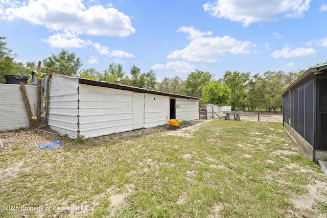 16040 Platinum Dr, Spring Hill Pasco, FL 34610 - view of yard with a sunroom