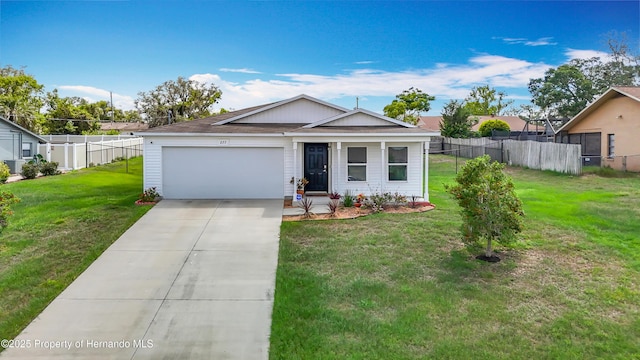 277 Hampshire Ave, Spring Hill, FL 34606 - single story home featuring an attached garage and concrete driveway