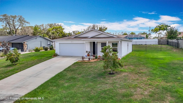 277 Hampshire Ave, Spring Hill, FL 34606 - view of front of home with an attached garage and concrete driveway