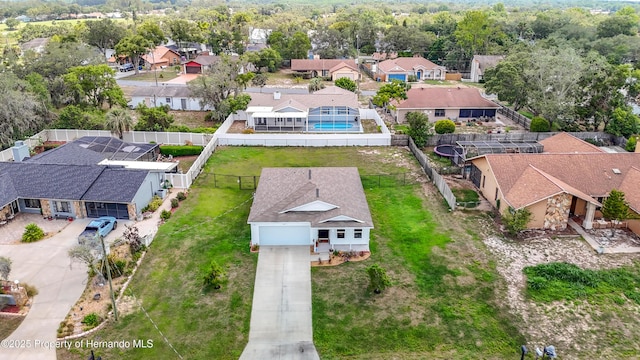 277 Hampshire Ave, Spring Hill, FL 34606 - aerial perspective of suburban area featuring a pool