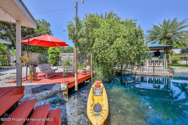 5507 Darlene St, Weeki Wachee, FL 34607 - view of pool featuring a wooden deck