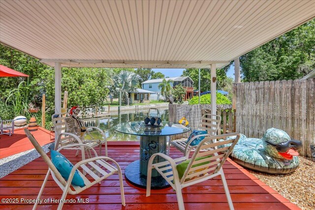5507 Darlene St, Weeki Wachee, FL 34607 - view of deck
