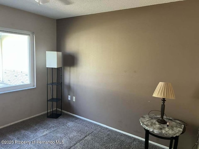 12801 Winding Way, Hudson, FL 34667 - empty room with carpet flooring, baseboards, and a textured ceiling