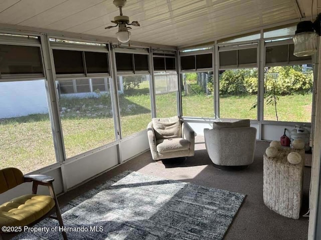 12801 Winding Way, Hudson, FL 34667 - sunroom / solarium with a ceiling fan