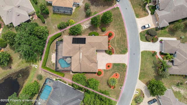 8308 Mobile Cir, Weeki Wachee, FL 34613 - aerial view of residential area featuring property parcel outlined