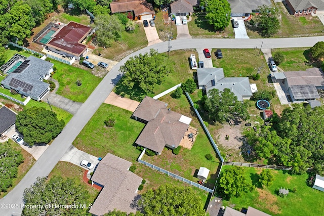 1038 Shenandoah Ln, Spring Hill, FL 34606 - aerial view of property and surrounding area with nearby suburban area