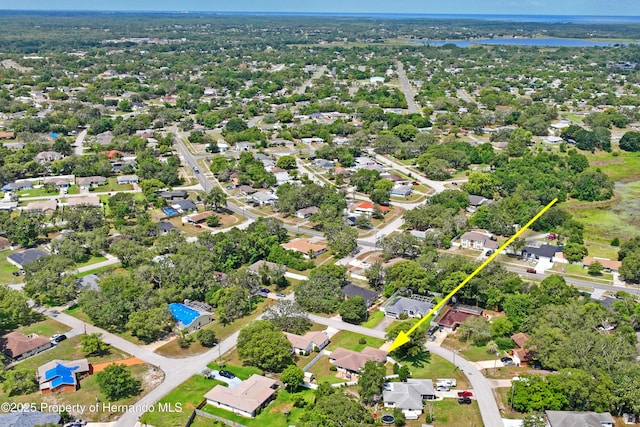 1038 Shenandoah Ln, Spring Hill, FL 34606 - aerial view of property's location with a nearby body of water