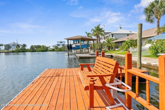 4523 Gulfstream Dr, Hernando Beach, FL 34607 - dock area with a water view