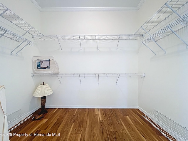 13417 Whitehaven Ct, Spring Hill, FL 34609 - spacious closet with wood finished floors