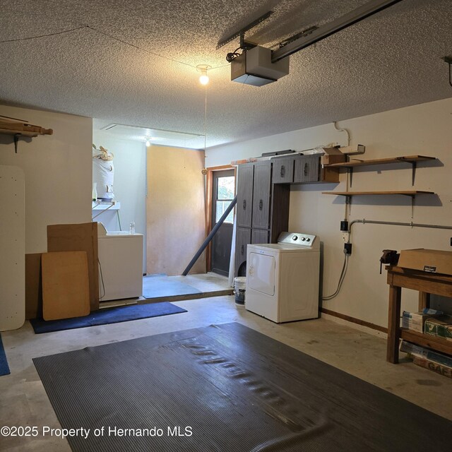 2226 Giralda Ave, Spring Hill, FL 34606 - garage featuring washer and clothes dryer and a garage door opener