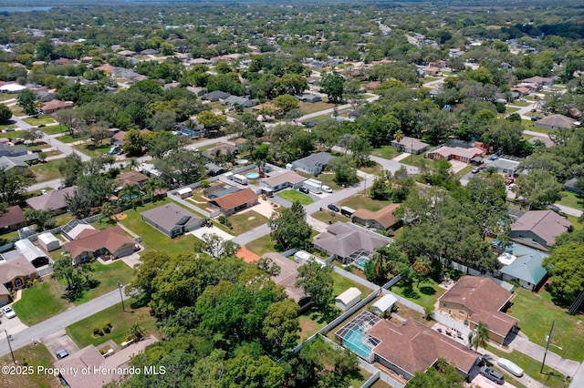 7630 Landmark Dr, Spring Hill, FL 34606 - aerial view of property's location with nearby suburban area