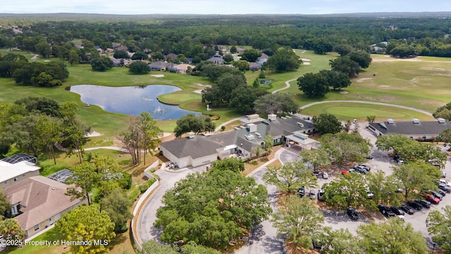5182 Championship Cup Ln, Spring Hill, FL 34609 - aerial overview of property's location with a nearby body of water, a golf course, nearby suburban area, and a heavily wooded area