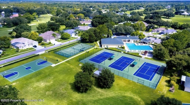 5182 Championship Cup Ln, Spring Hill, FL 34609 - aerial view of a pool