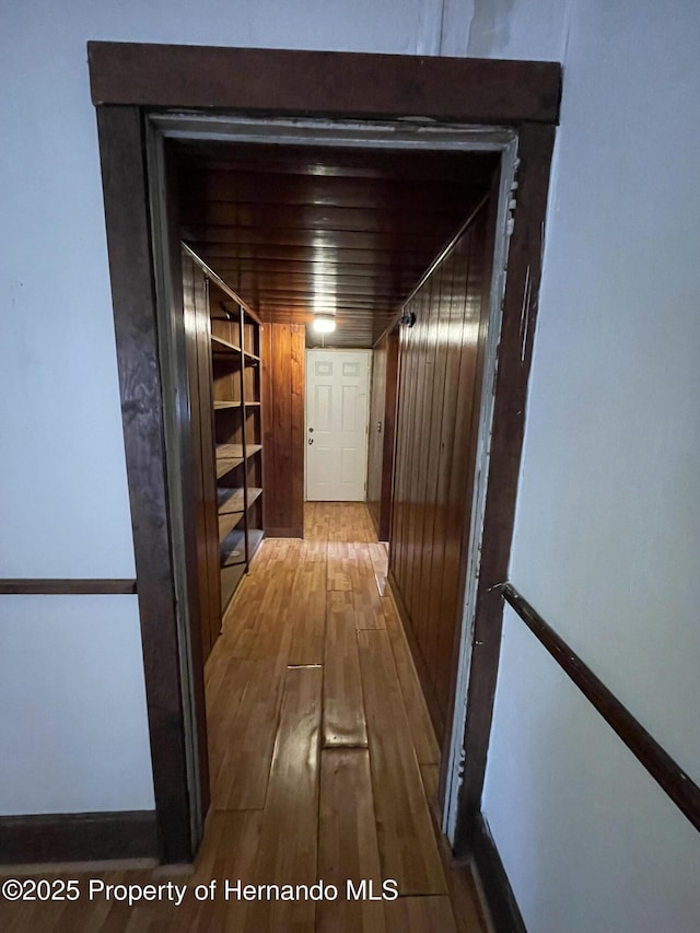 15306 Spokane Rd, Spring Hill Pasco, FL 34610 - hall with wood finished floors