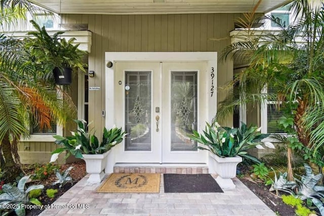 39127 Pretty Pond Rd, Zephyrhills, FL 33540 - doorway to property featuring french doors