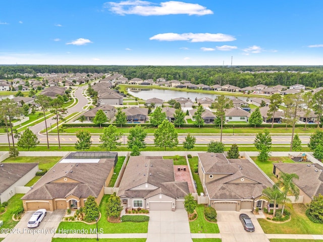 18620 Rococo Rd, Spring Hill Pasco, FL 34610 - aerial perspective of suburban area with a large body of water