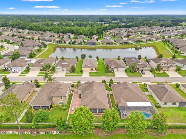 18620 Rococo Rd, Spring Hill Pasco, FL 34610 - aerial view of residential area with a large body of water