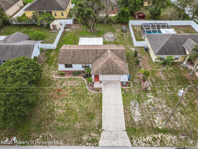 2450 Ambassador Ave, Spring Hill, FL 34609 - aerial view of property and surrounding area