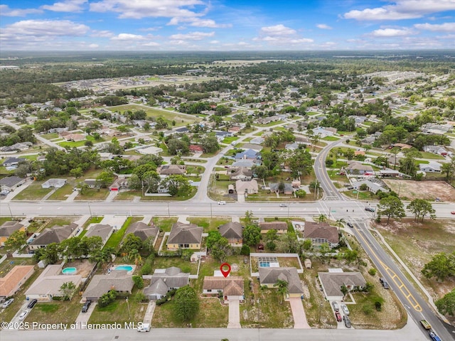 2450 Ambassador Ave, Spring Hill, FL 34609 - aerial view of property's location with nearby suburban area