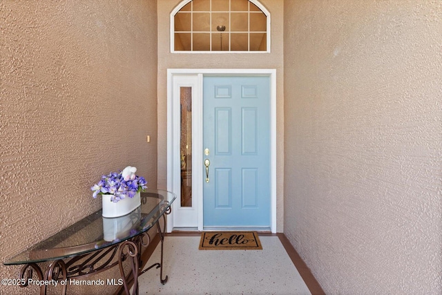 10485 S Drew Bryant Cir, Floral City, FL 34436 - doorway to property featuring stucco siding