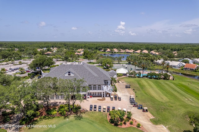 9406 Burnam Dr, Weeki Wachee, FL 34613 - aerial view of residential area with a golf club and a large body of water