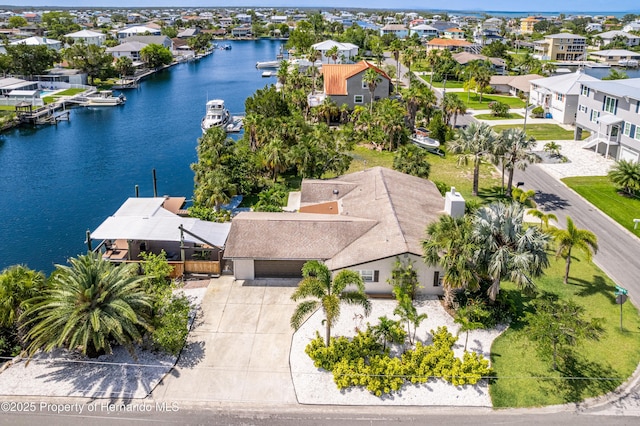 4566 Gulfstream Dr, Hernando Beach, FL 34607 - aerial perspective of suburban area featuring a nearby body of water