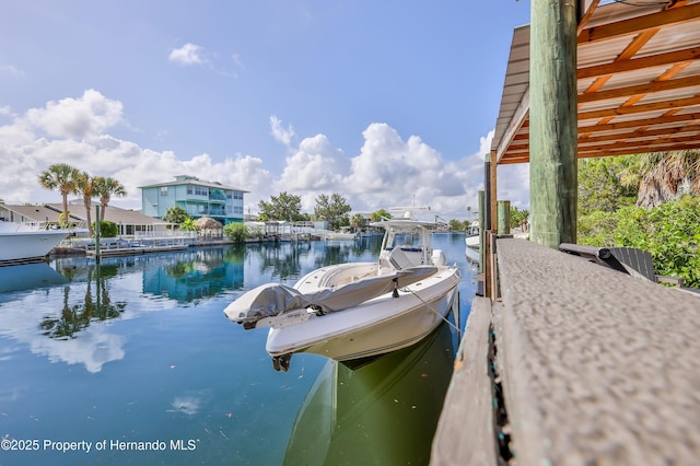 4566 Gulfstream Dr, Hernando Beach, FL 34607 - dock with a water view