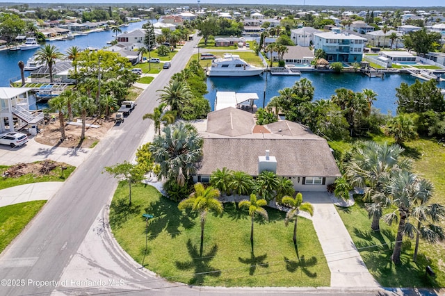 4566 Gulfstream Dr, Hernando Beach, FL 34607 - aerial perspective of suburban area with a nearby body of water