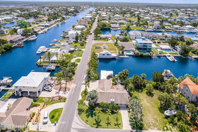 4566 Gulfstream Dr, Hernando Beach, FL 34607 - aerial view of residential area featuring a large body of water