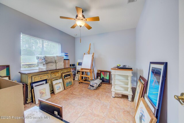 11422 Warm Wind Way, Weeki Wachee, FL 34613 - office with ceiling fan