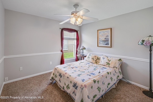 22316 Red Jacket, Land O Lakes, FL 34639 - bedroom featuring carpet flooring, baseboards, and ceiling fan