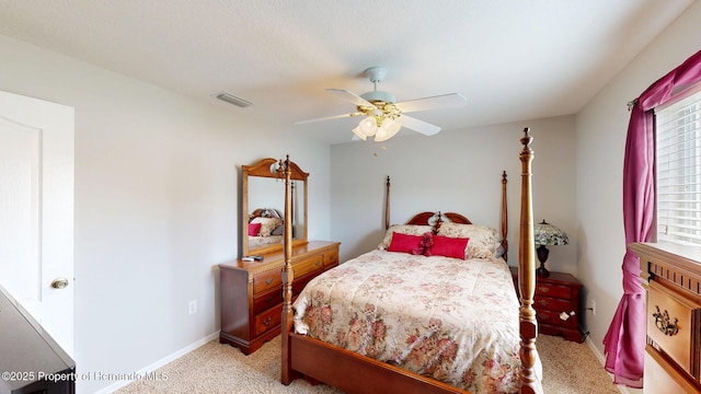 22316 Red Jacket, Land O Lakes, FL 34639 - bedroom featuring light colored carpet, a ceiling fan, and baseboards