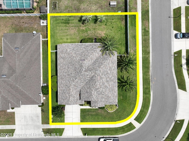 22316 Red Jacket, Land O Lakes, FL 34639 - aerial overview of property's location with property boundaries highlighted