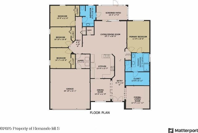 22316 Red Jacket, Land O Lakes, FL 34639 - property floor plan