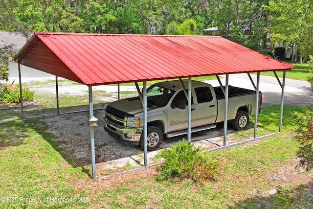 9766 W Smokey Ln, Crystal River, FL 34429 - view of parking with a carport