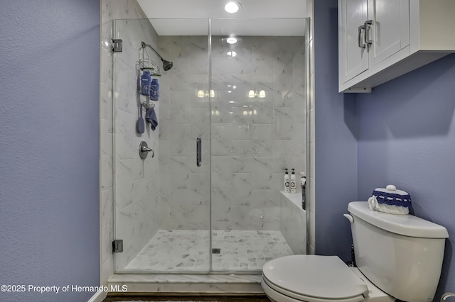 4123 Daisy Dr, Hernando Beach, FL 34607 - bathroom with toilet and a stall shower