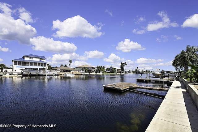 4123 Daisy Dr, Hernando Beach, FL 34607 - dock area with a water view