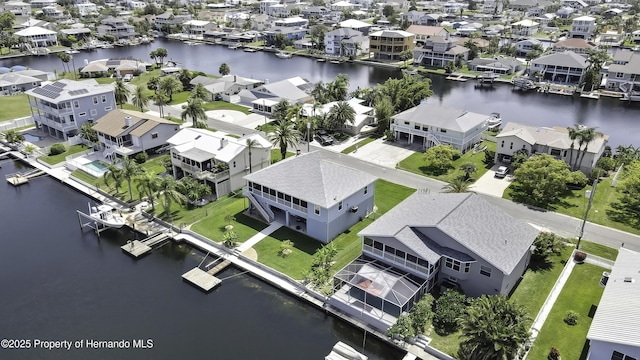 4123 Daisy Dr, Hernando Beach, FL 34607 - aerial view of residential area featuring a nearby body of water