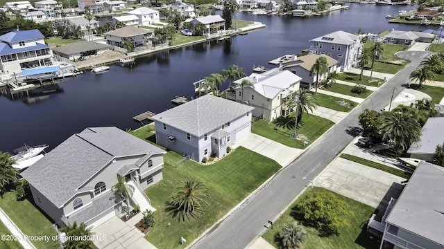 4123 Daisy Dr, Hernando Beach, FL 34607 - aerial view of residential area featuring a large body of water