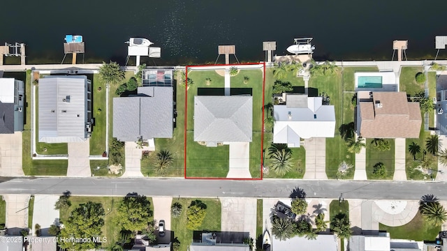 4123 Daisy Dr, Hernando Beach, FL 34607 - aerial overview of property's location featuring property boundaries highlighted