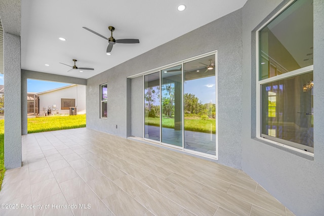 5317 Lydia Ct, Spring Hill, FL 34608 - view of patio with a ceiling fan
