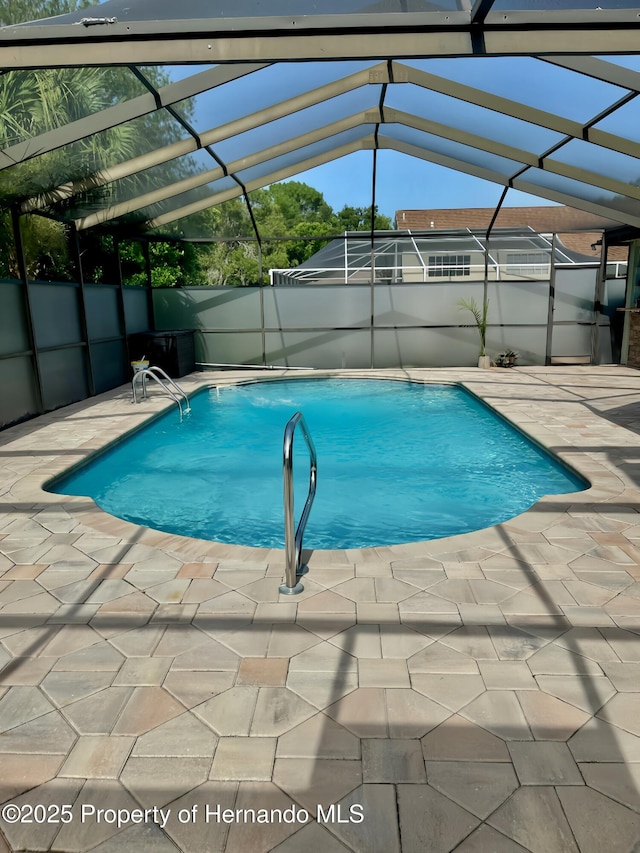 10277 Rosetti Ct, Spring Hill, FL 34608 - view of pool featuring a patio area and a lanai