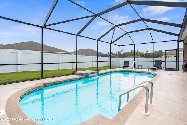 10094 Bankston Dr, Hudson, FL 34667 - view of swimming pool featuring a patio and a lanai