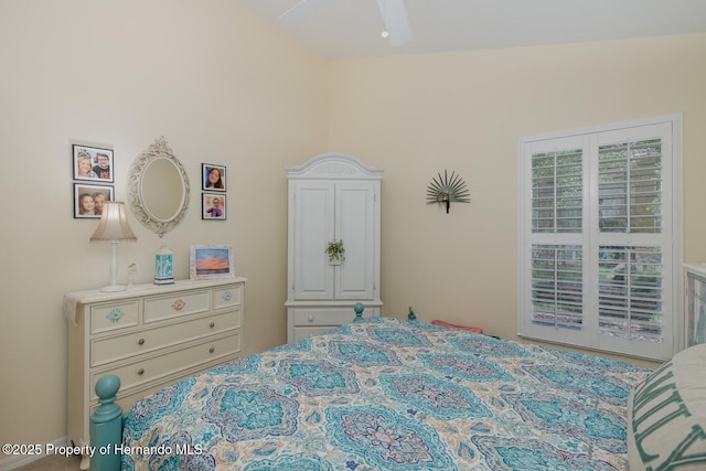 11404 Inman Ct, Spring Hill, FL 34609 - bedroom featuring lofted ceiling