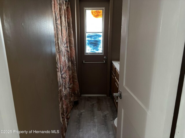 12325 Fairway Ave, Brooksville, FL 34613 - doorway to outside with wood finished floors