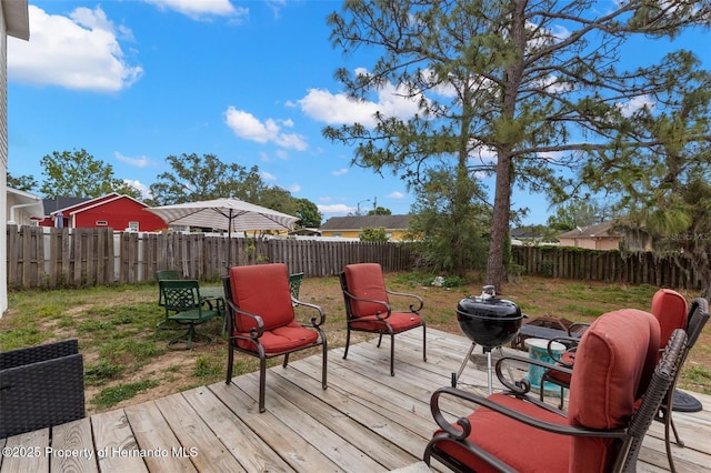 4148 Landover Blvd, Spring Hill, FL 34609 - view of wooden terrace