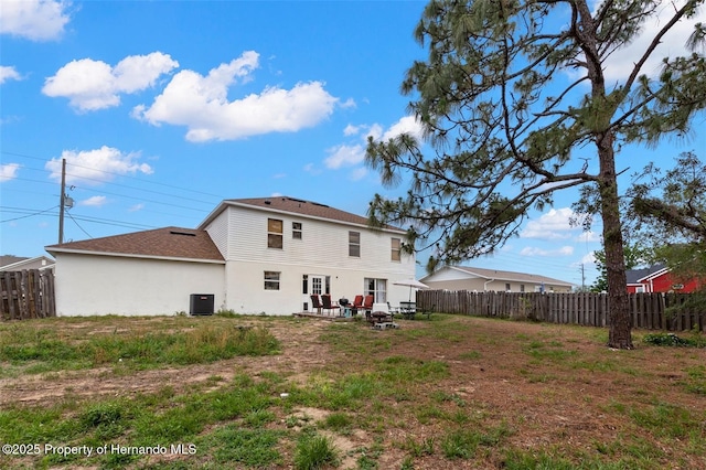 4148 Landover Blvd, Spring Hill, FL 34609 - rear view of property with central AC, a patio area, and stucco siding