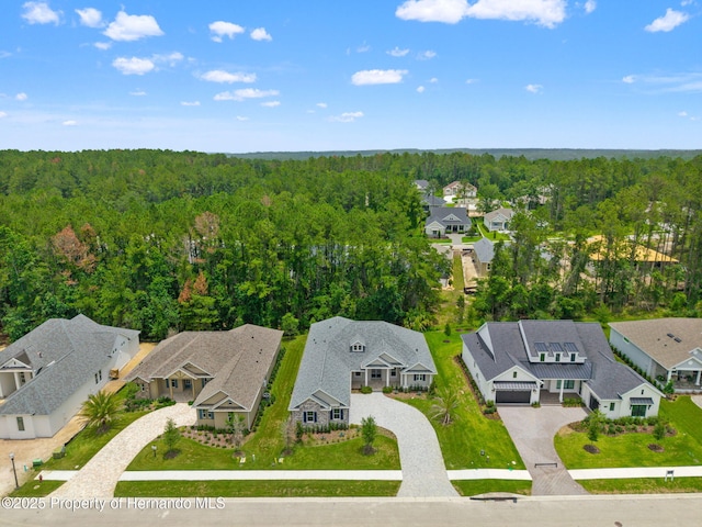 5018 Elm Leaf Dr, Brooksville, FL 34601 - aerial view of residential area with a heavily wooded area