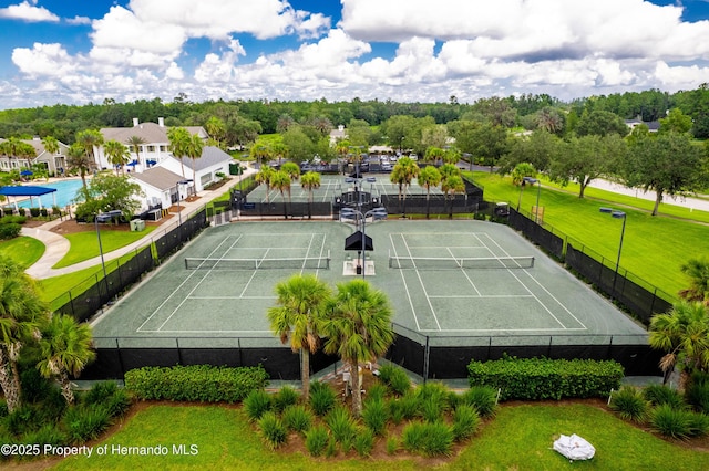 5018 Elm Leaf Dr, Brooksville, FL 34601 - view of tennis court