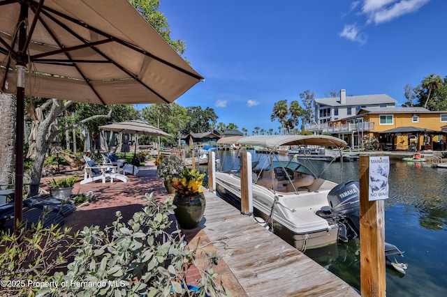 5233 Tuscawilla Dr, Weeki Wachee, FL 34607 - dock with a water view